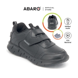 Black School Shoes Ultra Light EVA 2808N Name Your Shoes Unisex ABARO